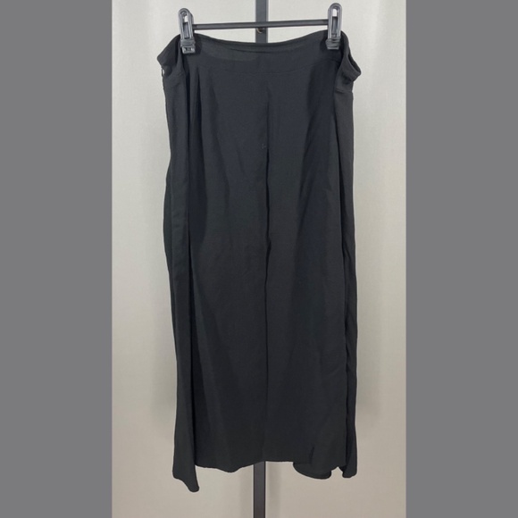 Eileen Fisher Skirt Womens Large black midi designer casual classic - Picture 6 of 8